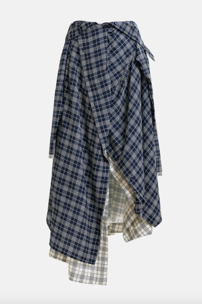 Jupe drapée asymétrique