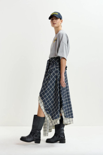 Jupe drapée asymétrique