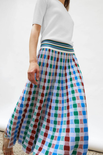 copy of Top fin maille point mousse col montant