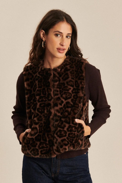 Veste sans manches Mink Baci