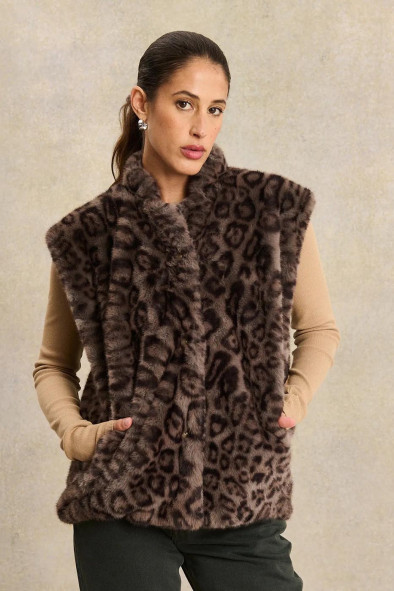 Veste sans manches Mink Bianca