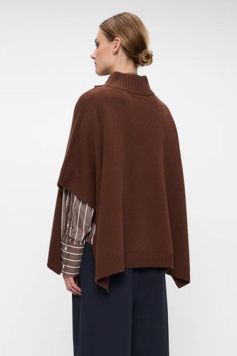Poncho en laine fine