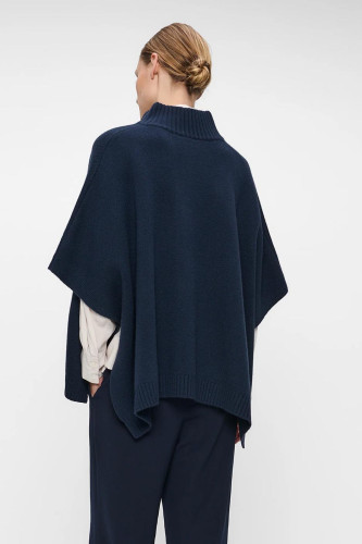 Poncho en laine fine