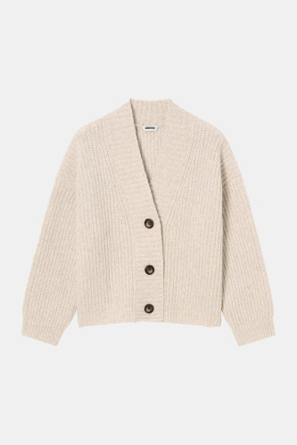 Cardigan à grosse mailles en laine