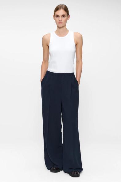 Pantalon en crêpe Japonais