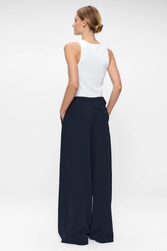 Pantalon en crêpe Japonais