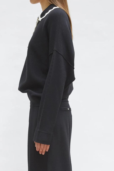 Chemise maille col croquet