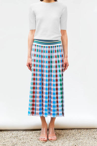 copy of Top fin maille point mousse col montant