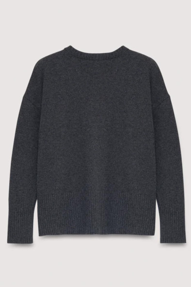 Pull cachemire gris