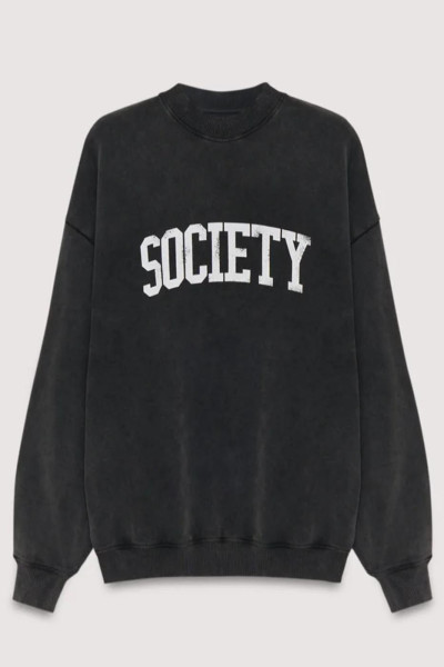 Sweat-shirt gris délavé