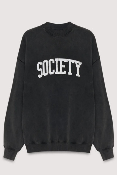 Sweat-shirt gris délavé