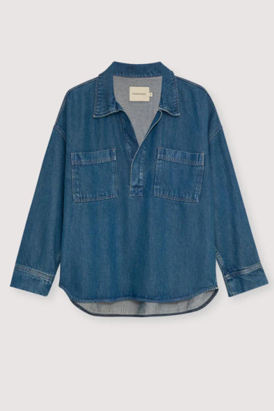 Chemise oversize bleu jean