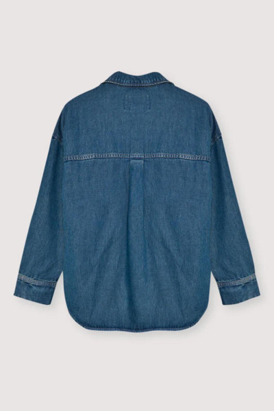 Chemise oversize bleu jean 2