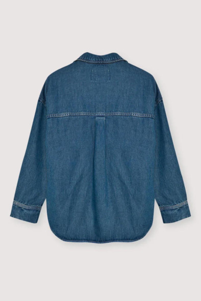 Chemise oversize bleu jean