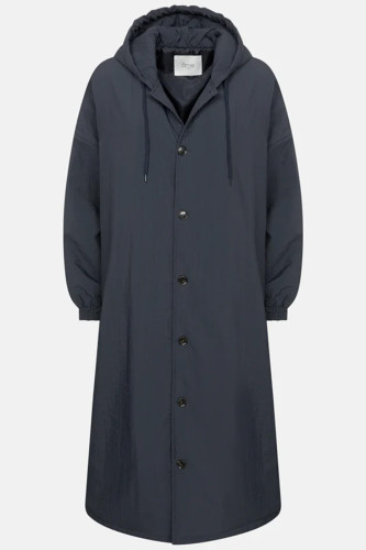 Manteau long à capuche