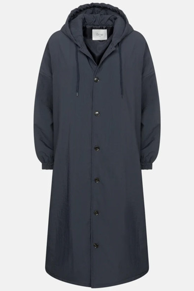 Manteau long à capuche