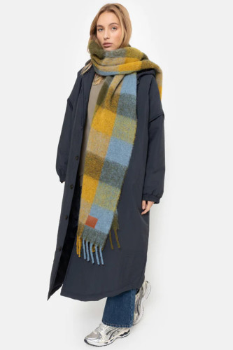 Manteau long à capuche