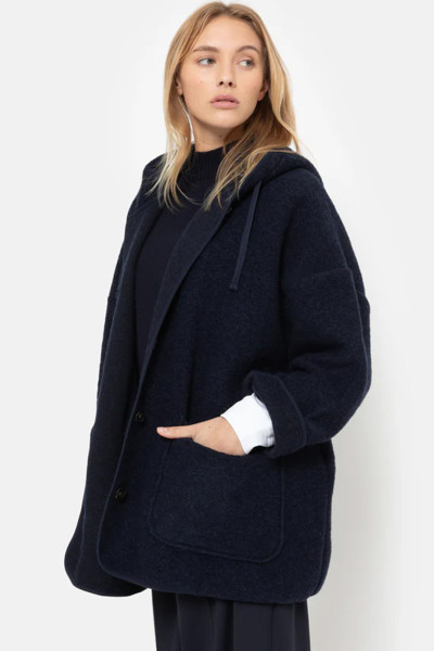 Veste à capuche bleu marine 2