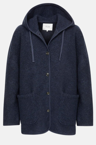 Veste à capuche bleu marine