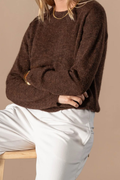Pull Arielle chocolat