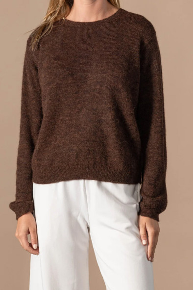 Pull Arielle chocolat