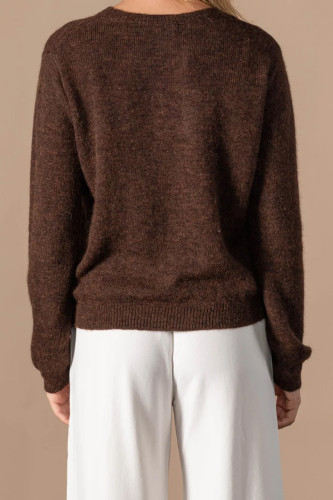 Pull Arielle chocolat