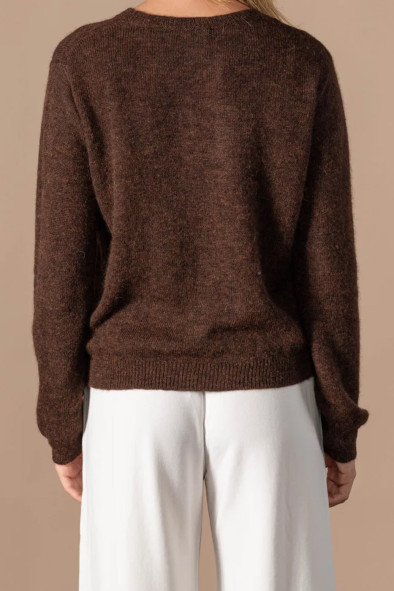 Pull Arielle chocolat