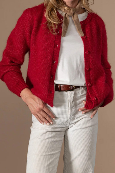 Pull Suzane rouge 2