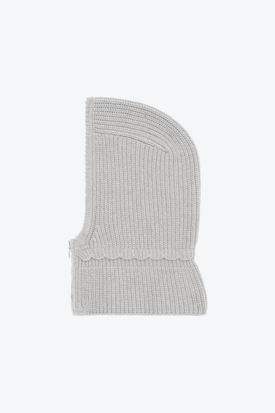 Cagoule zippée maille côtelée Molli grise