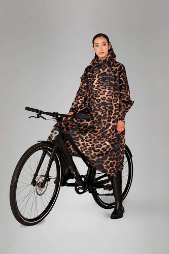 Poncho Rainkiss Dark Léopard