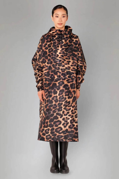 Poncho Rainkiss Dark Léopard