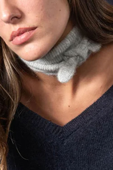 Echarpe odile gris clair