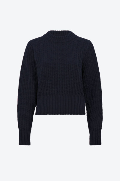 Pull fin maille gaufrée 2