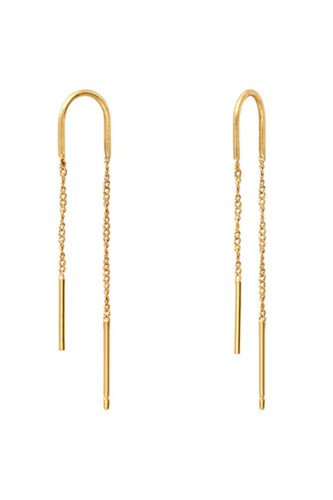 Boucles d'oreilles chaînes doubles