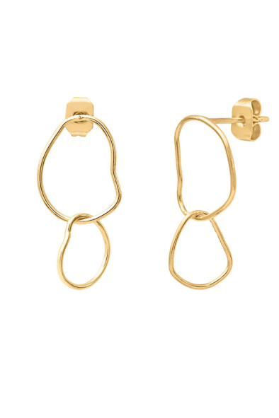 Boucles d'oreilles puces doubles Capucine