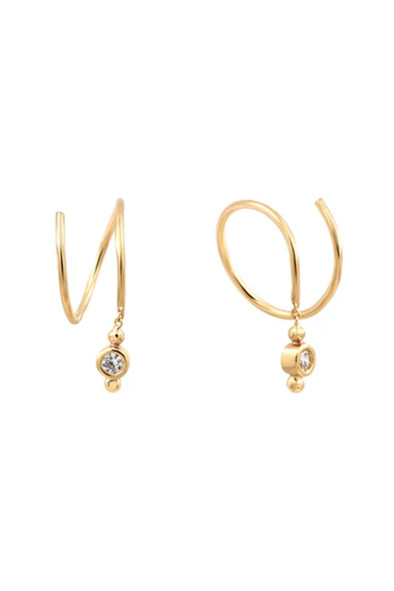 Boucles d'oreilles spirales Éclats