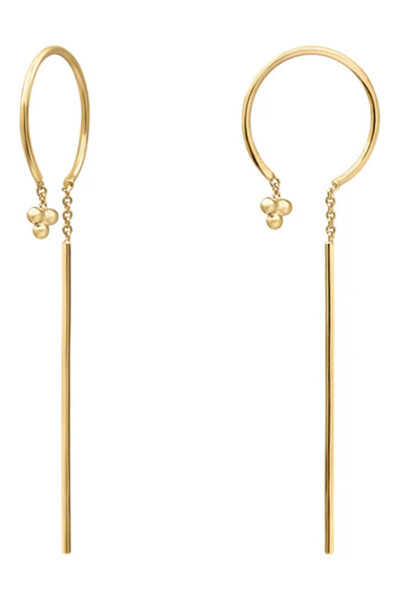 Boucles d'oreilles pendantes Pensée