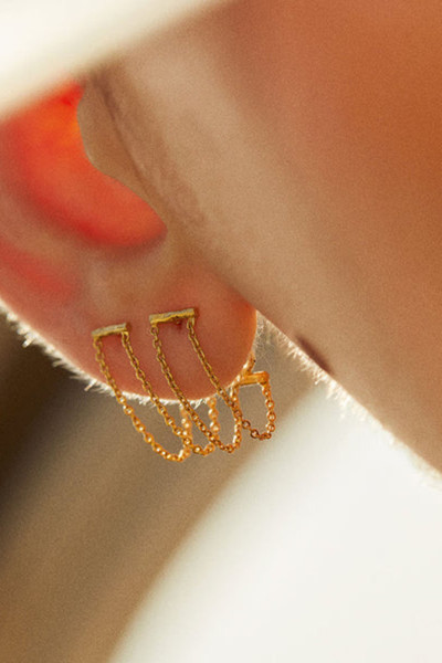 Boucles d’oreilles chaînes promesse 2