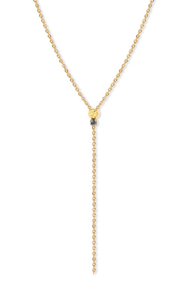 Collier long Zéphyr silver night