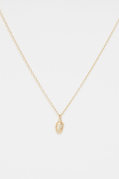 Collier scarabée en diamants trillion