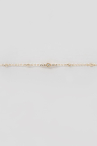 Bracelet à petits diamants œil