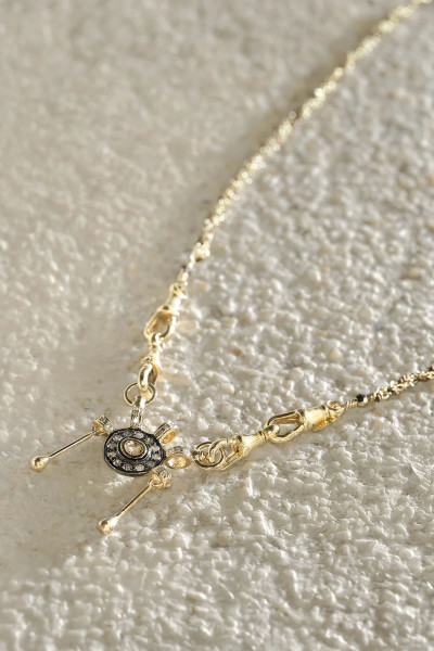 N° 990 COLLIER GOLD BROWN 2