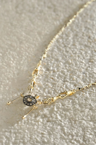 N° 990 COLLIER GOLD BROWN