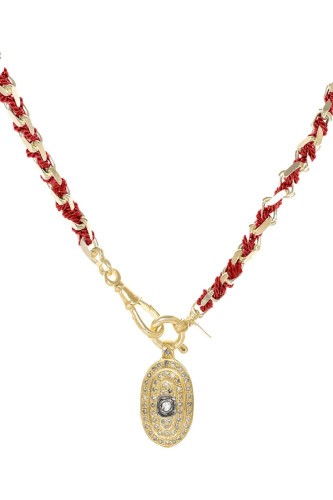 N° 951 collier gold red