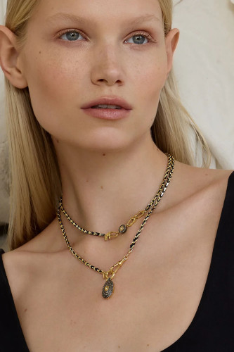 N° 951 collier gold black