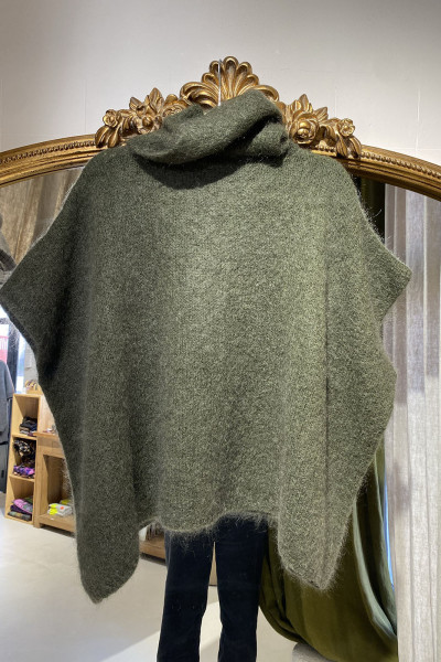 Pull poncho kaki