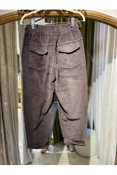 copy of Pantalon Magic velours camel à Poches 2