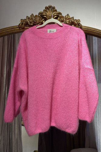 Pull Mohair Oversize Rose