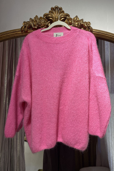 Pull Mohair Oversize Rose