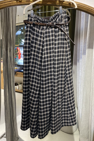 Pantalon Large à Carreaux